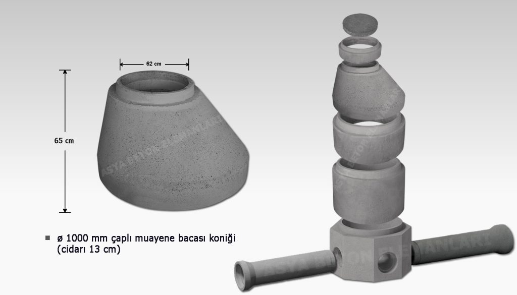 muayene bacası konik elemanı